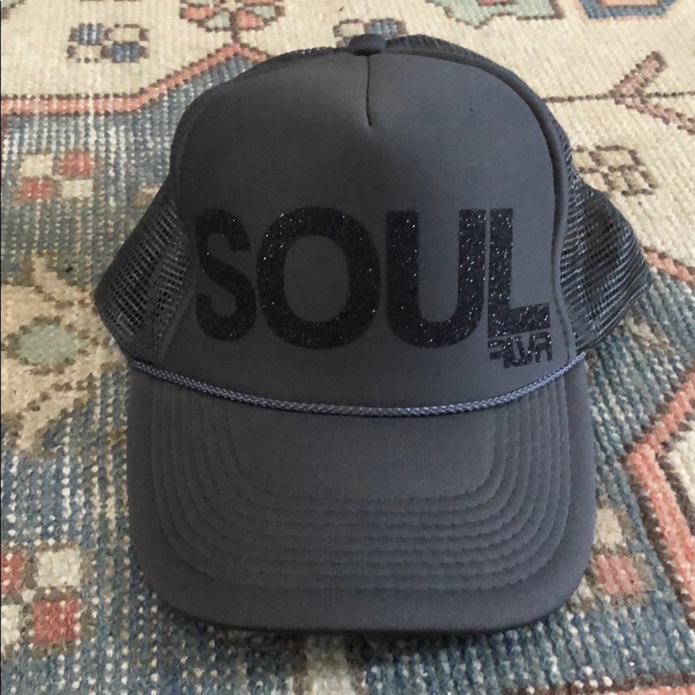 SoulCycle Dark Grey Glitter SOUL Trucker Hat